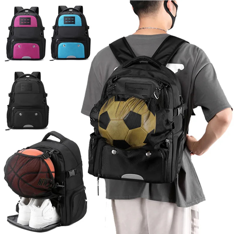 Mochila Esportiva Com Compartimento Para Sapato e Bola Mochila de Grande Capacidade