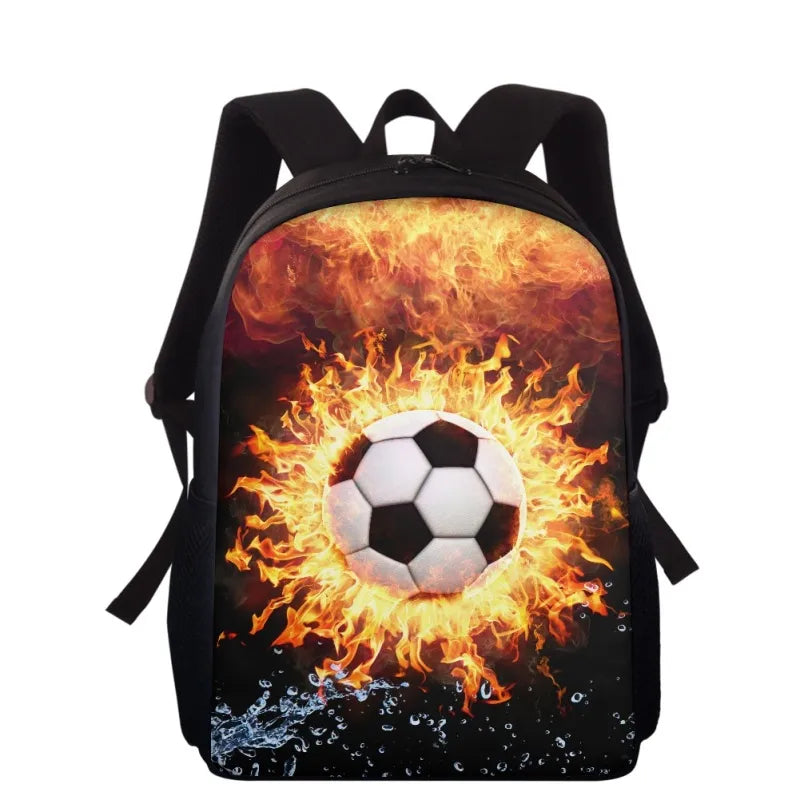 Mochila Escolar de Bola de Futebol - CityBag