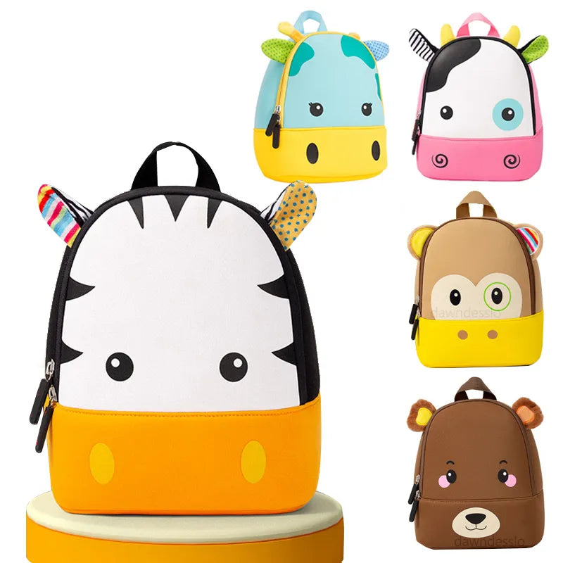 Mochila Escolar Infantil dos Animais 3D - CityBag