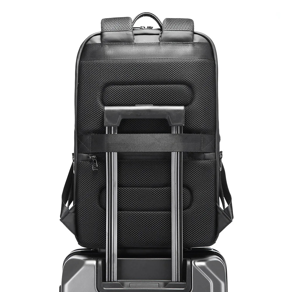Mochila de Negócios Multifuncional Sofisticada com Compartimento Para Notebook