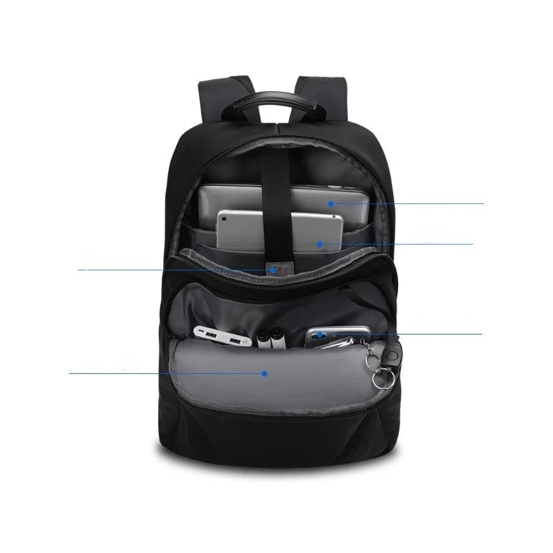 Mochila Escolar Leve De Alta Capacidade Bolsa Multifuncional Para Computador Com Compartimento