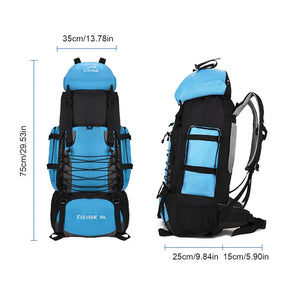 Mochila Para Acampamento De Grande Capacidade Com Capa De Chuva Bolsa Grande Respirável Com Compartimentos