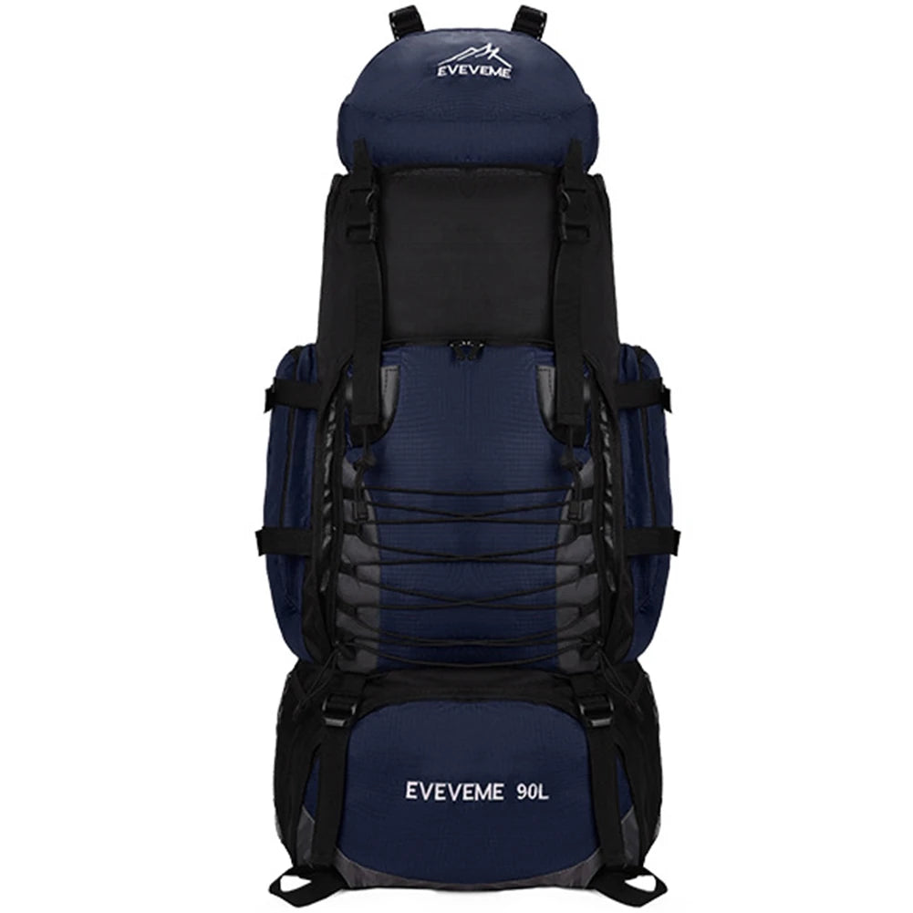 Mochila Para Acampamento De Grande Capacidade Com Capa De Chuva Bolsa Grande Respirável Com Compartimentos