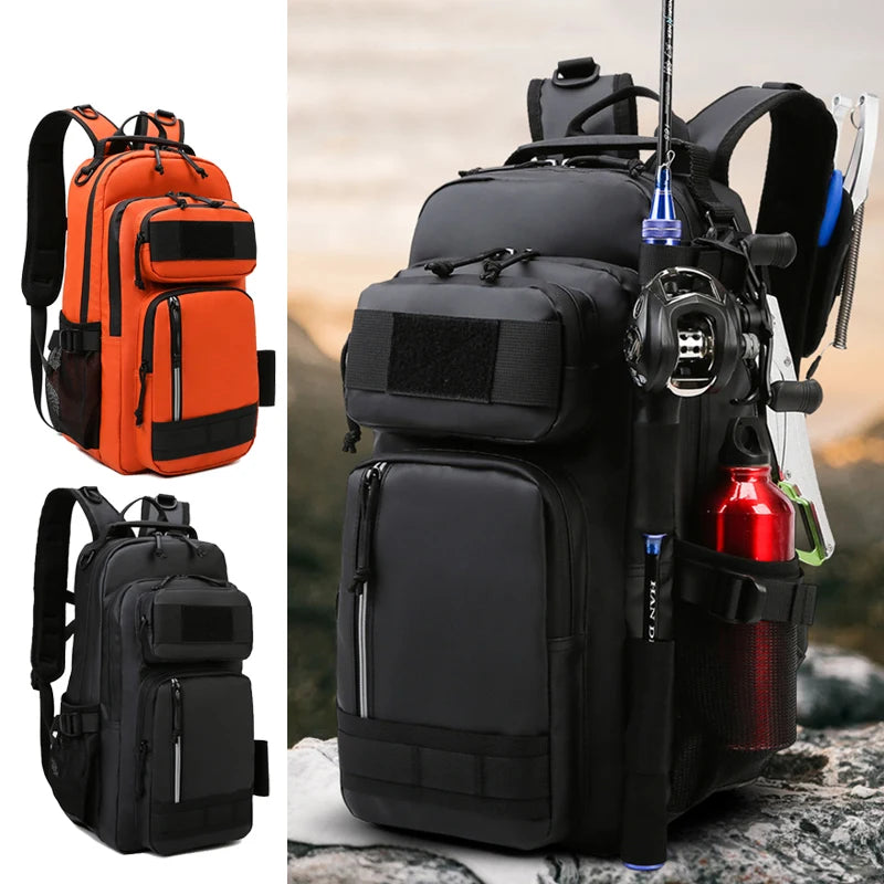 Mochila Impermeável de Pesca Multifuncional Para Camping Montanhismo