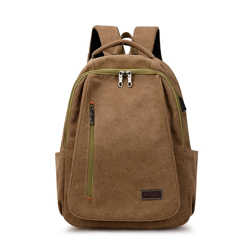 Mochila de Ombro Minimalista Com Com Alças Reguláveis Bolsa De Lona Moda Vintage