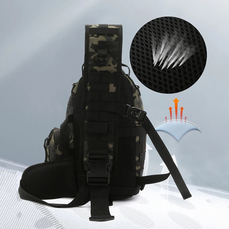 Mochila Para Pesca/Trilha Multifuncional