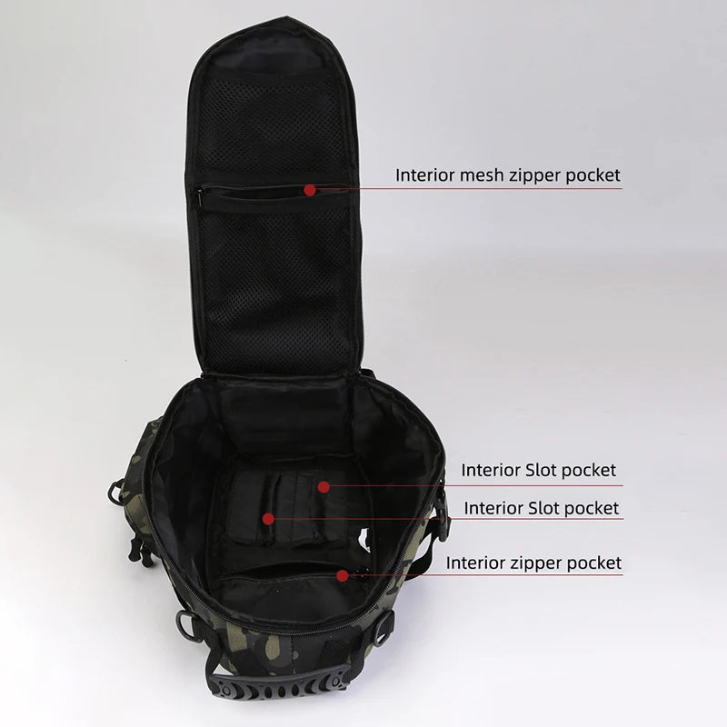 Mochila Para Pesca/Trilha Multifuncional