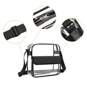 Bolsa De Ombro Praia Transparente Impermeável Para Mulheres Moda Versátil