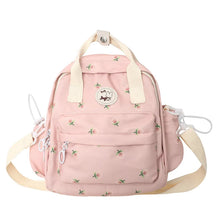 Mochila De Ombro Estampa Floral Bolsa Versátil Para Lazer Moda Feminina