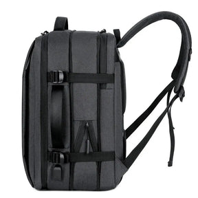 Mochila Impermeável USB com Vários Compartimentos