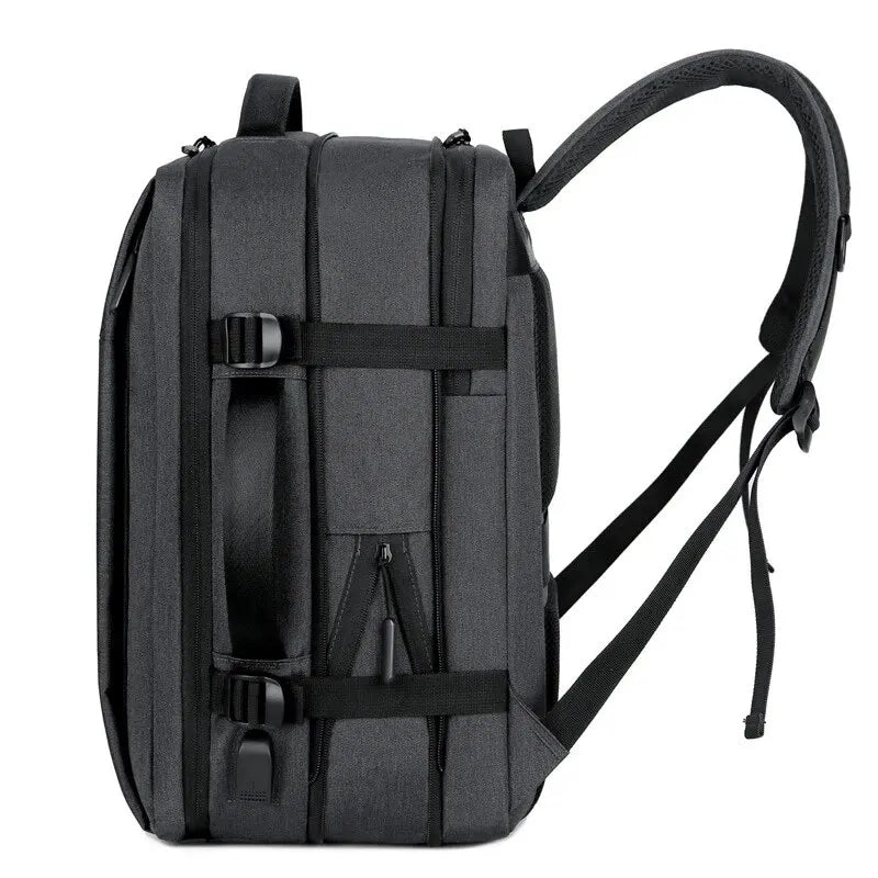 Mochila Impermeável USB com Vários Compartimentos