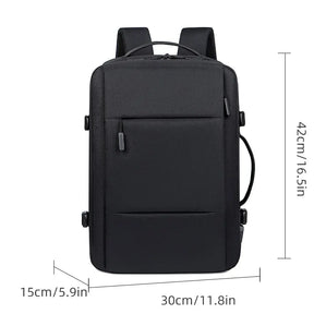 Mochila Impermeável USB com Vários Compartimentos
