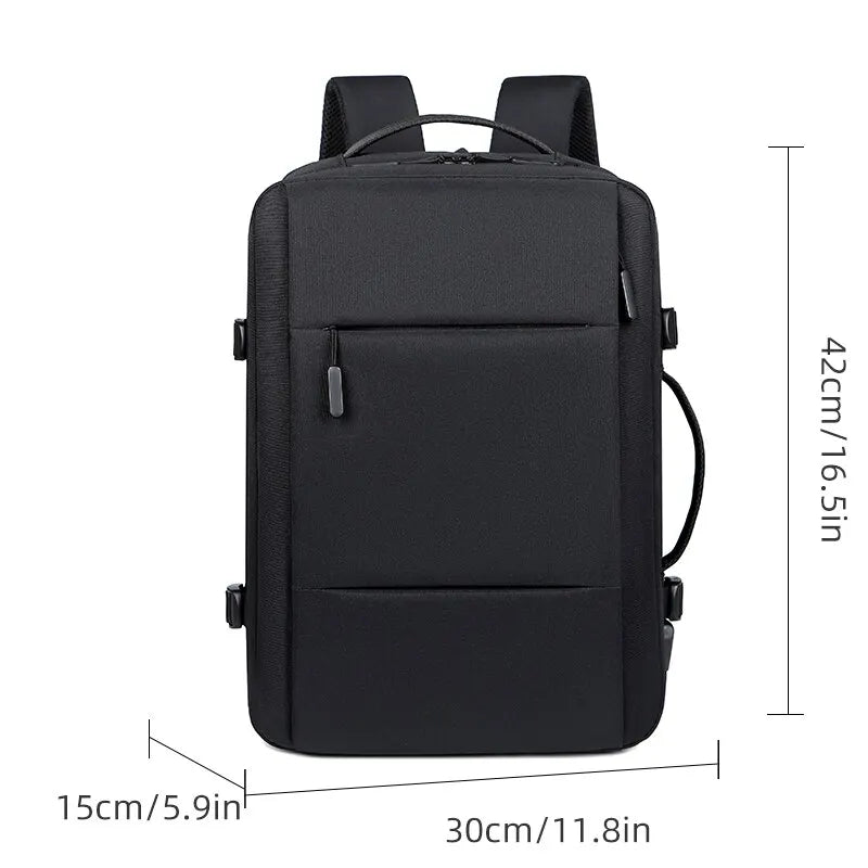 Mochila Impermeável USB com Vários Compartimentos