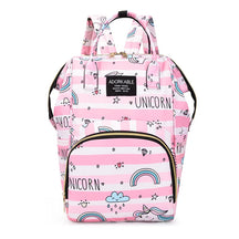 Mochila Maternidade Estampa Desenho Animado De Grande Capacidade Bolsa De Armazenamento