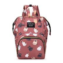 Mochila Maternidade Estampa Desenho Animado De Grande Capacidade Bolsa De Armazenamento