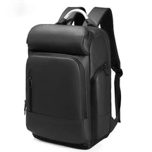 Mochila Preta Funcional Impermeável Para Negócios Carregamento USB