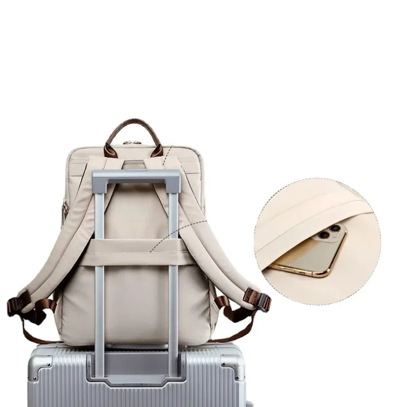 Mochila De Viagem Elegante Impermeável Bolsa Para Computador Faculdade Design  Casual De Alta Qualidade
