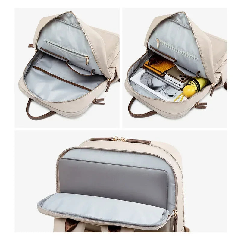 Mochila De Viagem Elegante Impermeável Bolsa Para Computador Faculdade Design  Casual De Alta Qualidade