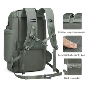 Mochila De Negócios de Grande Capacidade Com Compartimentos Bolsa Multifuncional Para viagens Com Alças Reforçadas