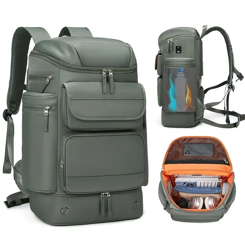 Mochila De Negócios de Grande Capacidade Com Compartimentos Bolsa Multifuncional Para viagens Com Alças Reforçadas