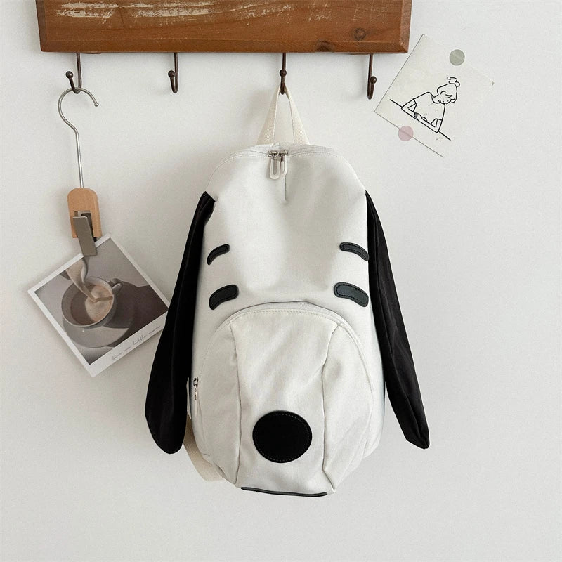 Mochila Para Lazer Design Cachorro 3D Com Orelhas Grandes Desenho Animado Moda Versátil