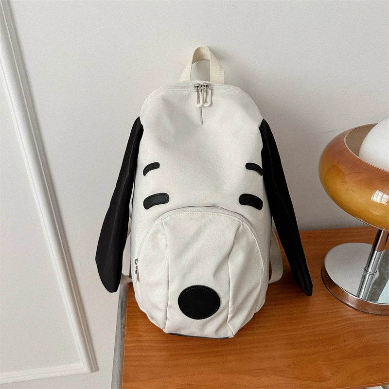 Mochila Para Lazer Design Cachorro 3D Com Orelhas Grandes Desenho Animado Moda Versátil