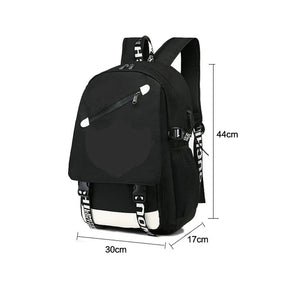 Mochila Escolar De Carregamento USB Á Prova D'água Anti-futo Com Estampa Desenho Animado
