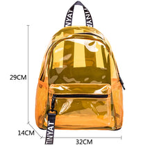 Mochila Feminina Transparente Esportiva Design Casual Bolsas Versátil