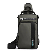 Bolsa de Ombro Masculina  Versátil com Suporte USB | Impermeável