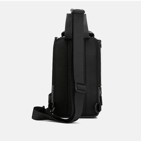 Bolsa de Ombro Masculina  Versátil com Suporte USB | Impermeável