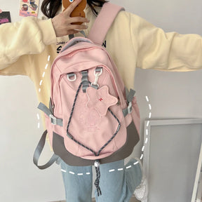 Mochila Multifuncional De Alta Qualidade Design Cordão E Bordado Bolsa Para Mulheres