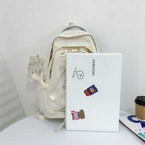 Mochila Multifuncional De Alta Qualidade Design Cordão E Bordado Bolsa Para Mulheres