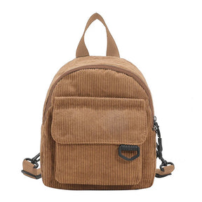Mini mochila De Veludo Para Meninas Moda Minimalista Mochila Durável Com Alças Ajustável