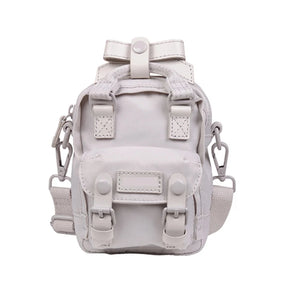 Mini Mochila Feminina Para Passeio Bolsa De Ombro Design Vintage Moda Retrô Casual