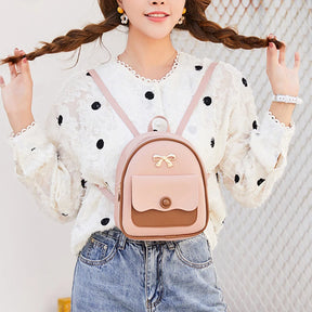Mini Mochila Multifuncional Para Meninas Bolsa Para Lazer Moda Casual