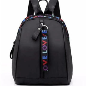 Mochila Para Passeio De Ombro Com Estampa de Letras Para Meninas bolsa Versátil Design Casual