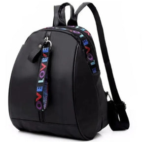 Mochila Para Passeio De Ombro Com Estampa de Letras Para Meninas bolsa Versátil Design Casual