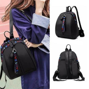 Mochila Para Passeio De Ombro Com Estampa de Letras Para Meninas bolsa Versátil Design Casual