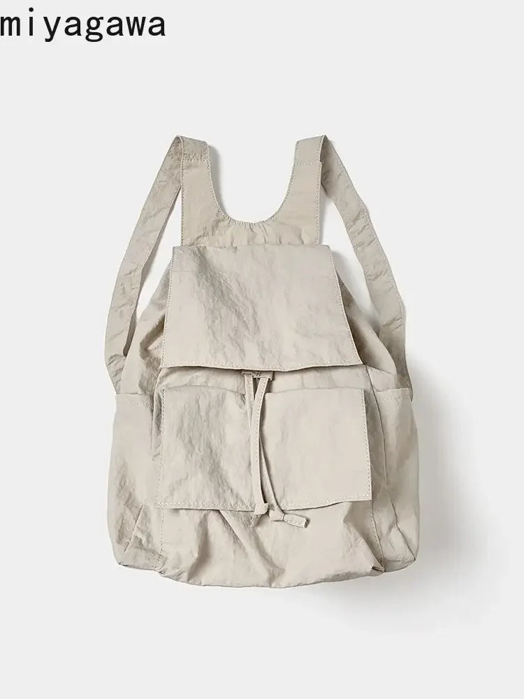 Mochila ultra leve de nylon feminina mochila casual para estudantes mala leve de lazer