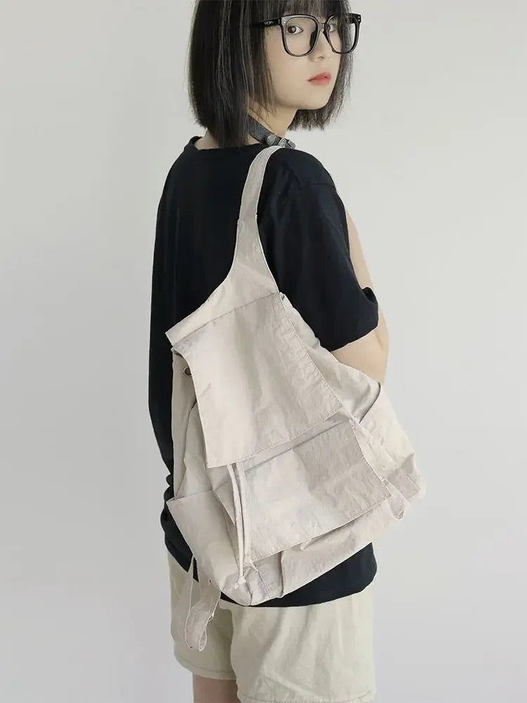 Mochila ultra leve de nylon feminina mochila casual para estudantes mala leve de lazer