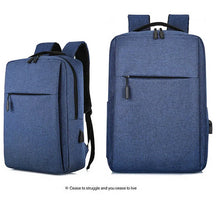 Mochila De Viagem Com Carregamento USB Para Homens E Para Mulheres Bolsa Anti- roubo Design Quadrado