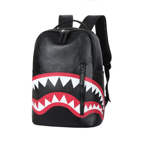 Mochila Escolar Xadrez Masculina Para Laptop Faculdade Design Tubarão Mochila De Alta Qualidade