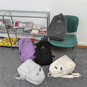 Mochila Escolar Unissex Monocromática Design Excluisvo
