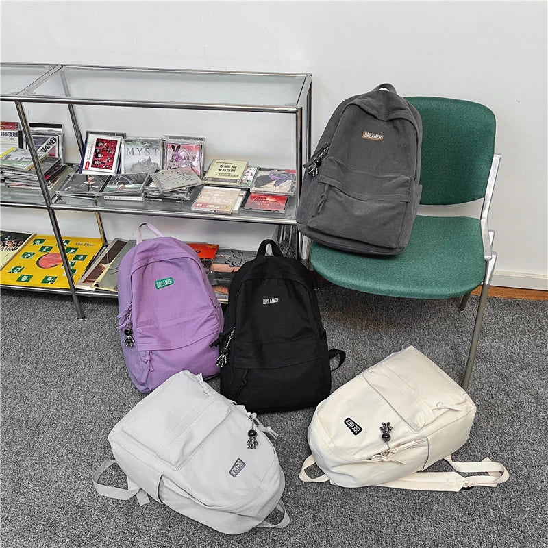 Mochila Escolar Unissex Monocromática Design Excluisvo
