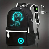 Mochila Multifuncional Luminuos Para Homens Mochila Escolar Casual