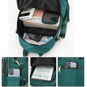 Mochila De Ombro Para Mulheres Com Alça Tripla Bolsa Impermeável Casual