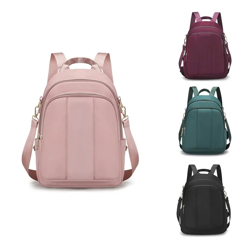 Mochila De Ombro Para Mulheres Com Alça Tripla Bolsa Impermeável Casual