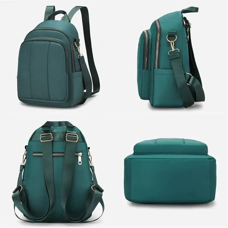Mochila De Ombro Para Mulheres Com Alça Tripla Bolsa Impermeável Casual