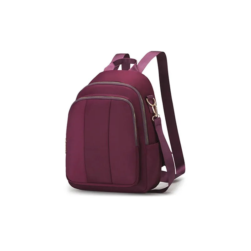 Mochila De Ombro Para Mulheres Com Alça Tripla Bolsa Impermeável Casual