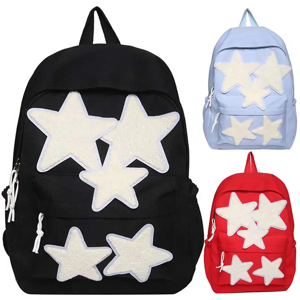 Mochila Escolar Decoração Estrelas Mochila Feminina Com Alças Ajustáveis